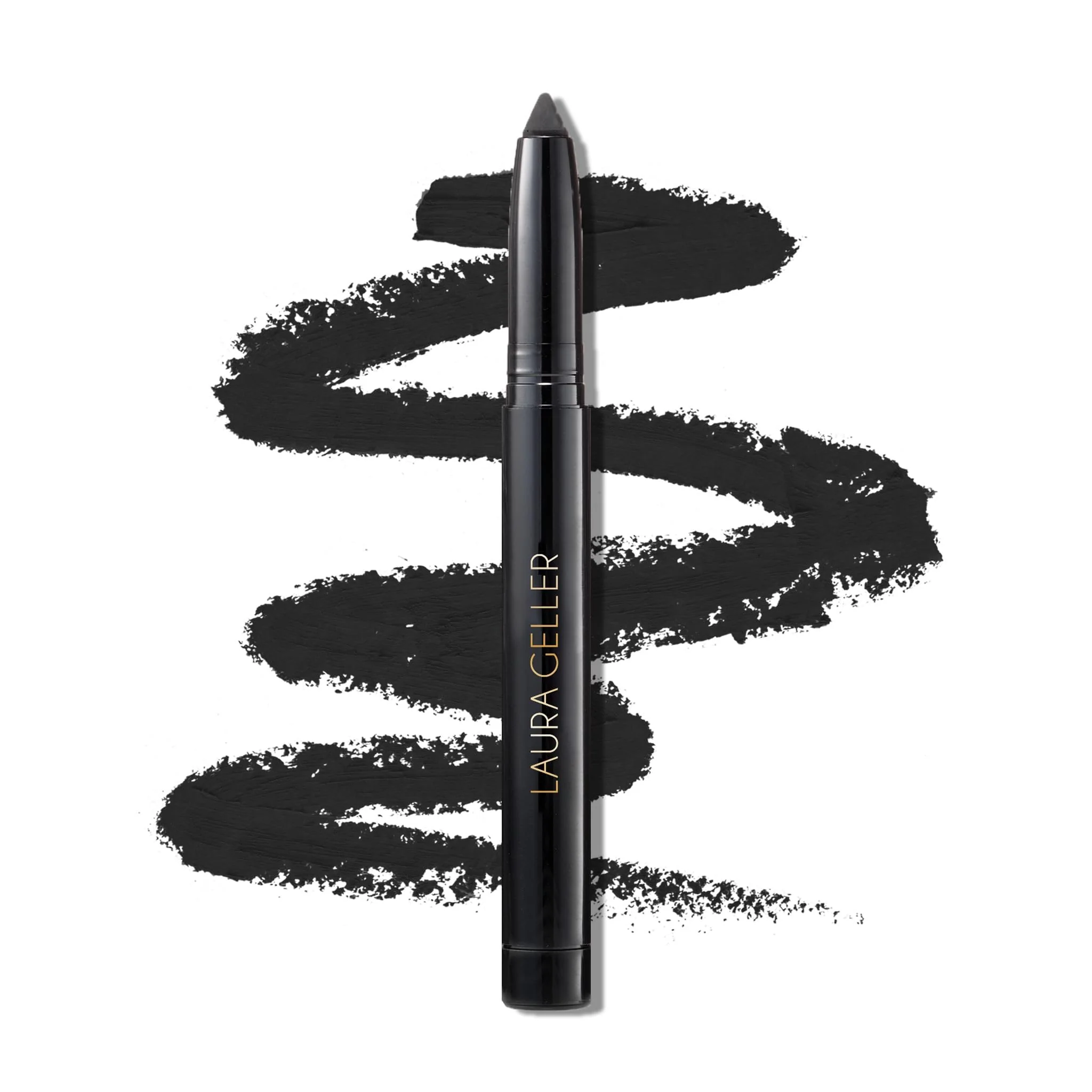 Stylish LAURA GELLER NEW YORK Kajal Longwear Kohl Eyeliner Pencil - Soft Black - Smooth Blendable Application Long-Wearing Non-Creasing - Infused Innovative