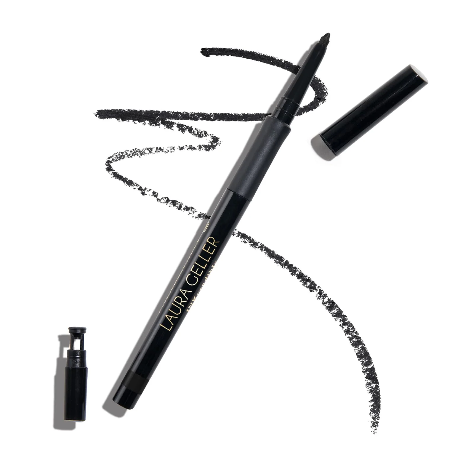 Original LAURA GELLER NEW YORK INKcredible Precision Gel Eyeliner - Blackbird - Waterproof - Retractable Eyeliner - Ultra-Thin Tip Outstanding