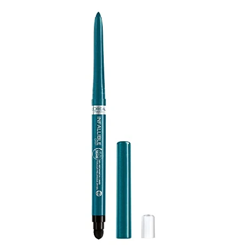 Authentic L'O Paris Infallible Grip Mechanical Gel Eyeliner Pencil Smudge-Resistant Waterproof Eye Makeup with Up to 36HR Wear Turquoise 0.01 Oz Carefully Designed