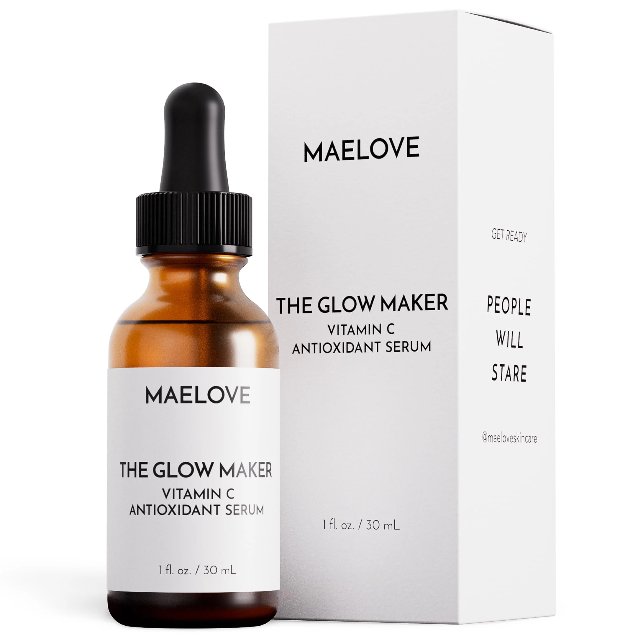 Responsible MAELOVE Glow Maker Vitamin C Serum with Vitamin E Ferulic Acid Hyaluronic Acid Award-Winning Brightening and Hydrating Facial Serum Unscented Excellent