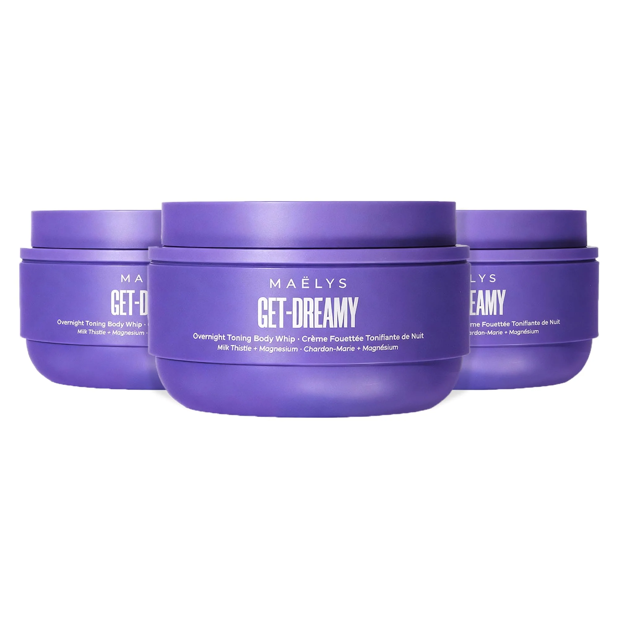 Safe MAËLYS GET-DREAMY Overnight Toning Whip 3 Pack Long-Lasting