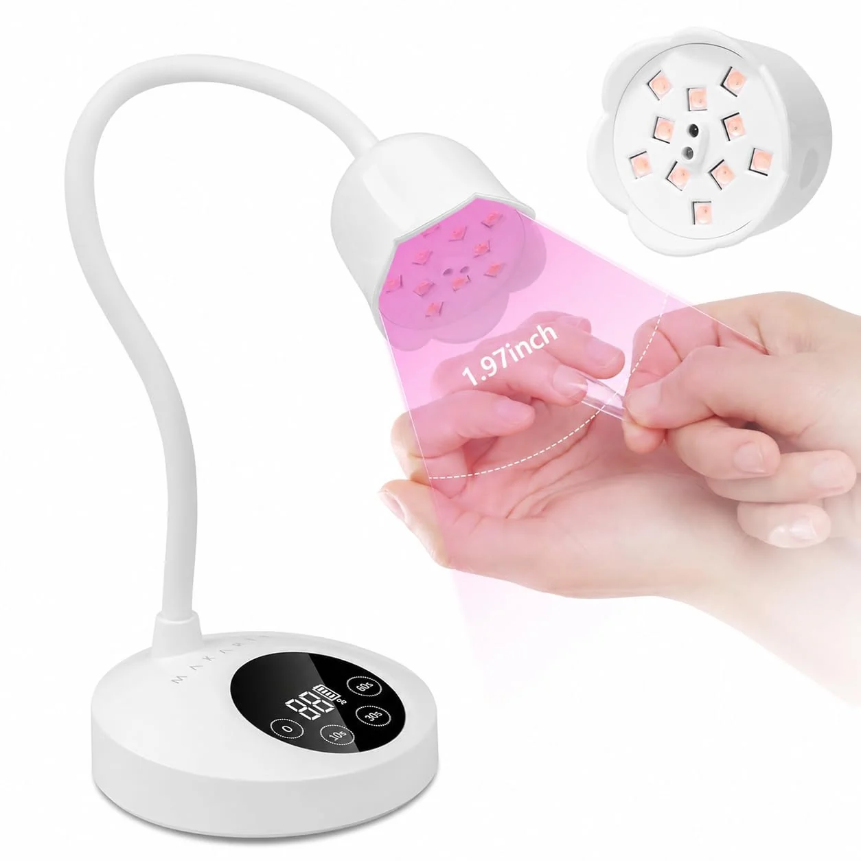 Responsible Makartt UV Nail Lamp Mini UV Light for Gel Nails Polish Luminoza 30mW cm² Rechargeable LED Nail Light Nail Dryer with 4 Timers Auto Sensor Fast Reusable