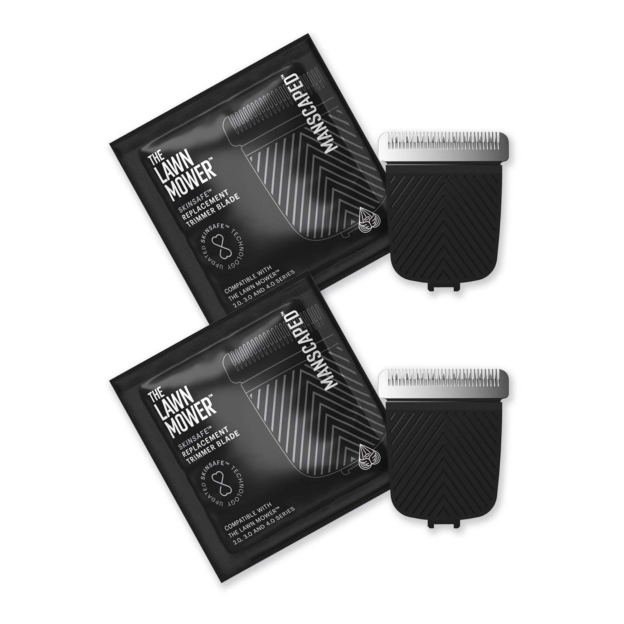Fashionable MANSCAPED® The Lawn Mower® SkinSafe® Trimmer Blade - Groin Hair Groomer Ceramic Blade Head Refill Snap-In Shaver Cartridge with Built-in Lightweight