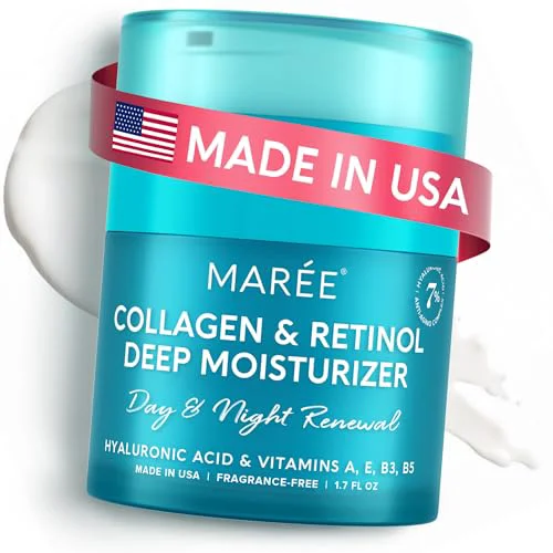 User-Friendly MAREE Face Moisturizer Retinol Cream for Face - Daily Wrinkle Cream for Women - Anti-Aging Face Cream - Facial Moisturizer with Collagen - Crema High-End