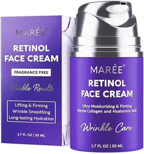Prestigious MAREE Face Moisturizer - Retinol Face Cream for Women Moisturizing with Collagen Hyaluronic Acid - Day Night Anti-Aging Facial Wrinkle DD Cream First-Class
