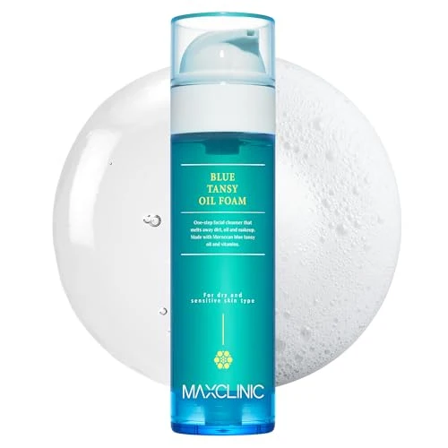 Next-Generation K-Beauty Blue Tansy Oil to Foam - All-in-One Korean Face Wash Oil-Based Foaming Facial Cleanser - Excess Sebum Oil Control - Gentle Makeup Deep First-Class