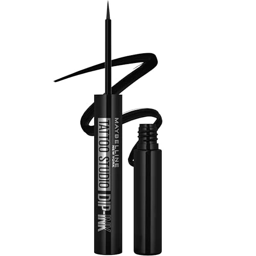 Consistent MAYBELLINE Tattoo Studio Dip-Ink Liquid Eyeliner Waterproof Eyeliner With Up to 24 Hour Wear Black Track 1 Count Fine Crafted