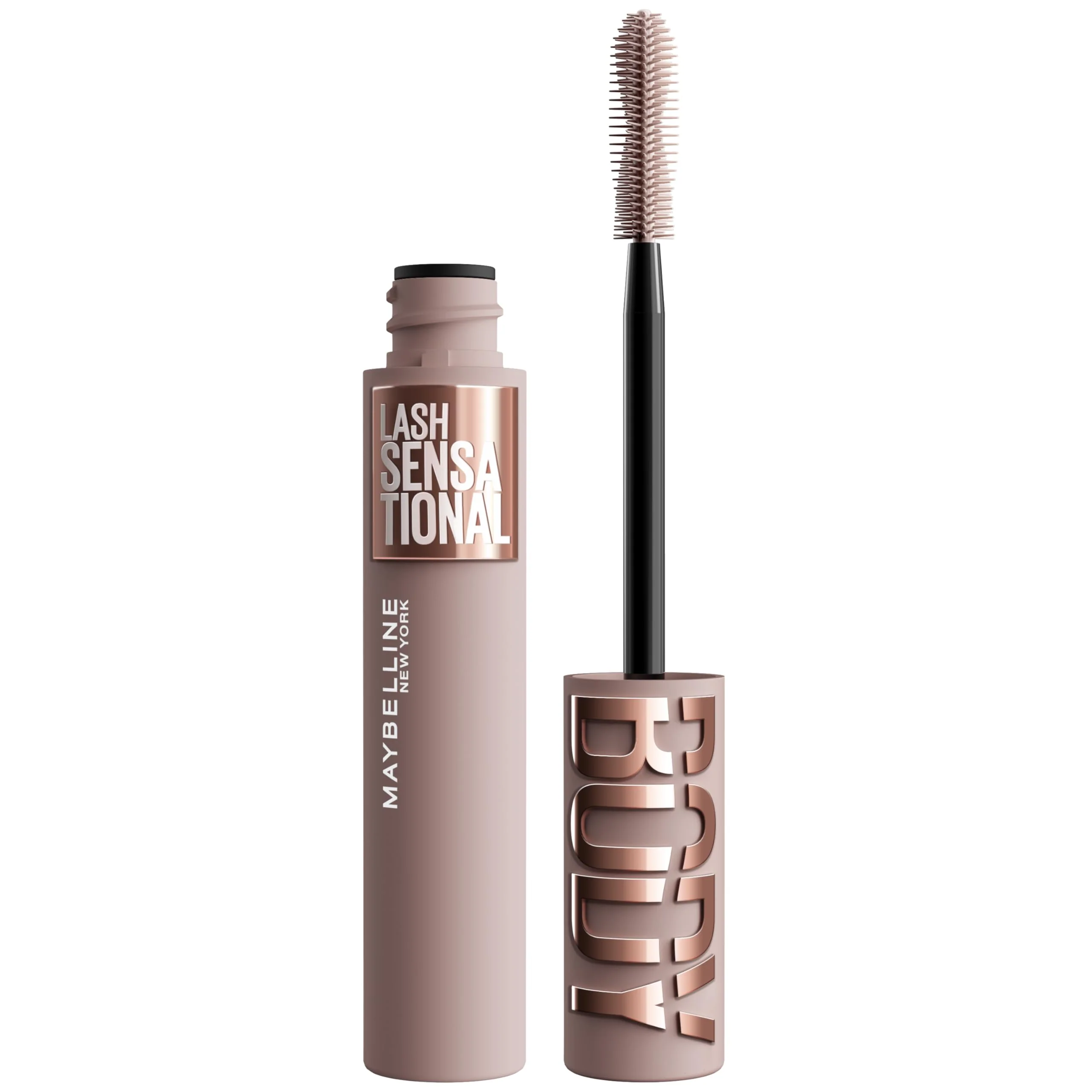 Relaxed Maybelline Lash Sensational Body Washable Mascara Volume and Length Formula for 24HR Lash Lift Smudge and Clump-Resistant Blackest Black Fast