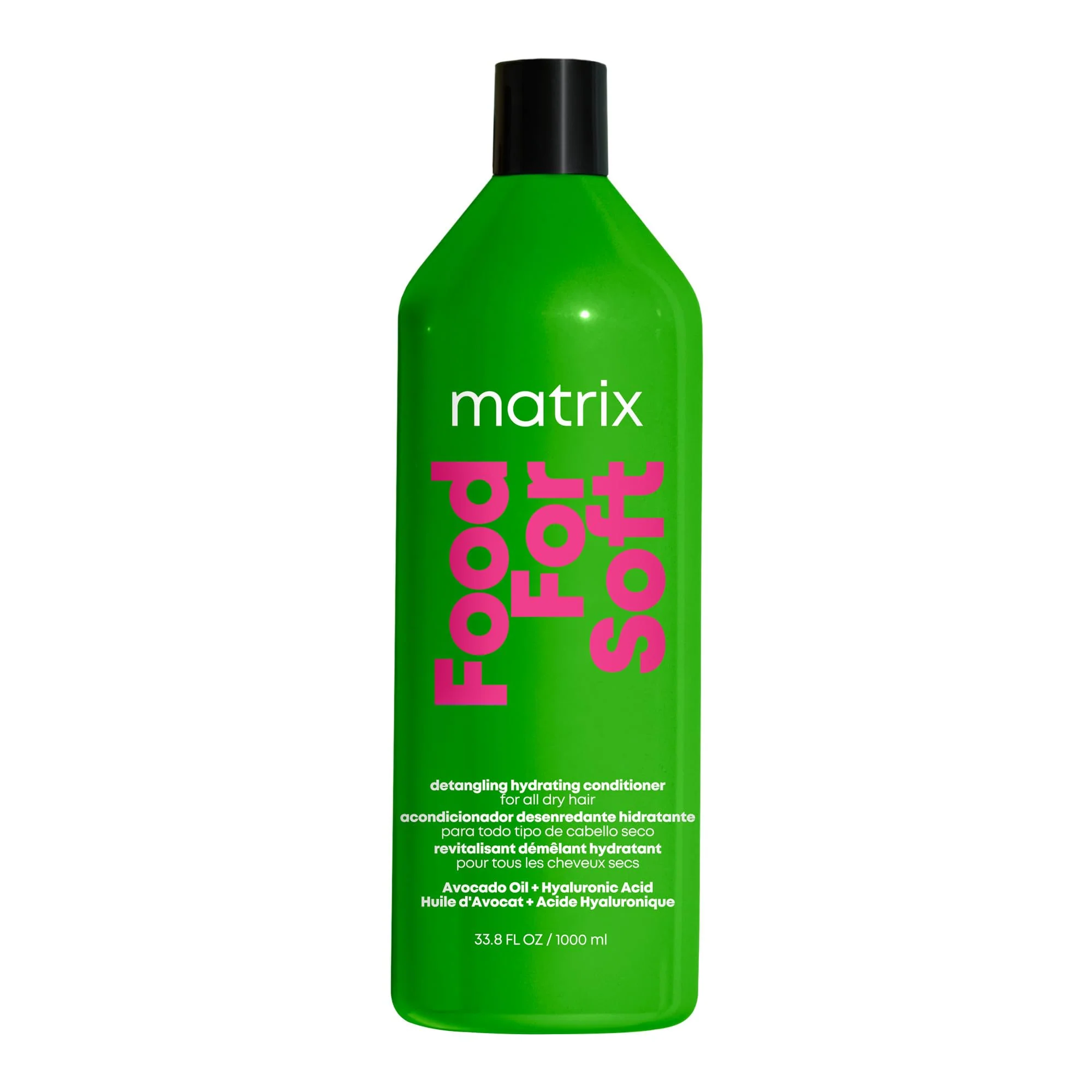 Functional MATRIX Food For Soft Hydrating Conditioner For Dry and Brittle Damaged Hair - Moisturizes Softens Smooths With Avocado Oil Hyaluronic Acid User-Friendly