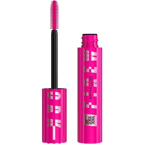 Crafted Maybelline Lash Sensational Firework Washable Mascara Lengthening Volumizing Mascara for up to 24HR wear Very Black 1 Count Official