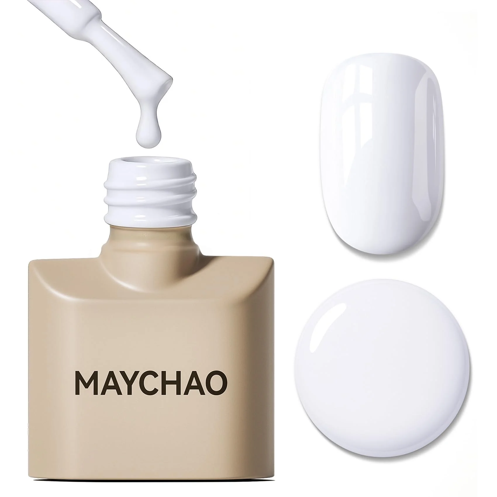Consistent MAYCHAO Jelly Gel Nail Polish -15ML Grey-Green Jelly Gel Polish Soak Off UV LED Transparent Gray-Green Nail Polish for DIY Manicure Home Salon Nail High-Grade