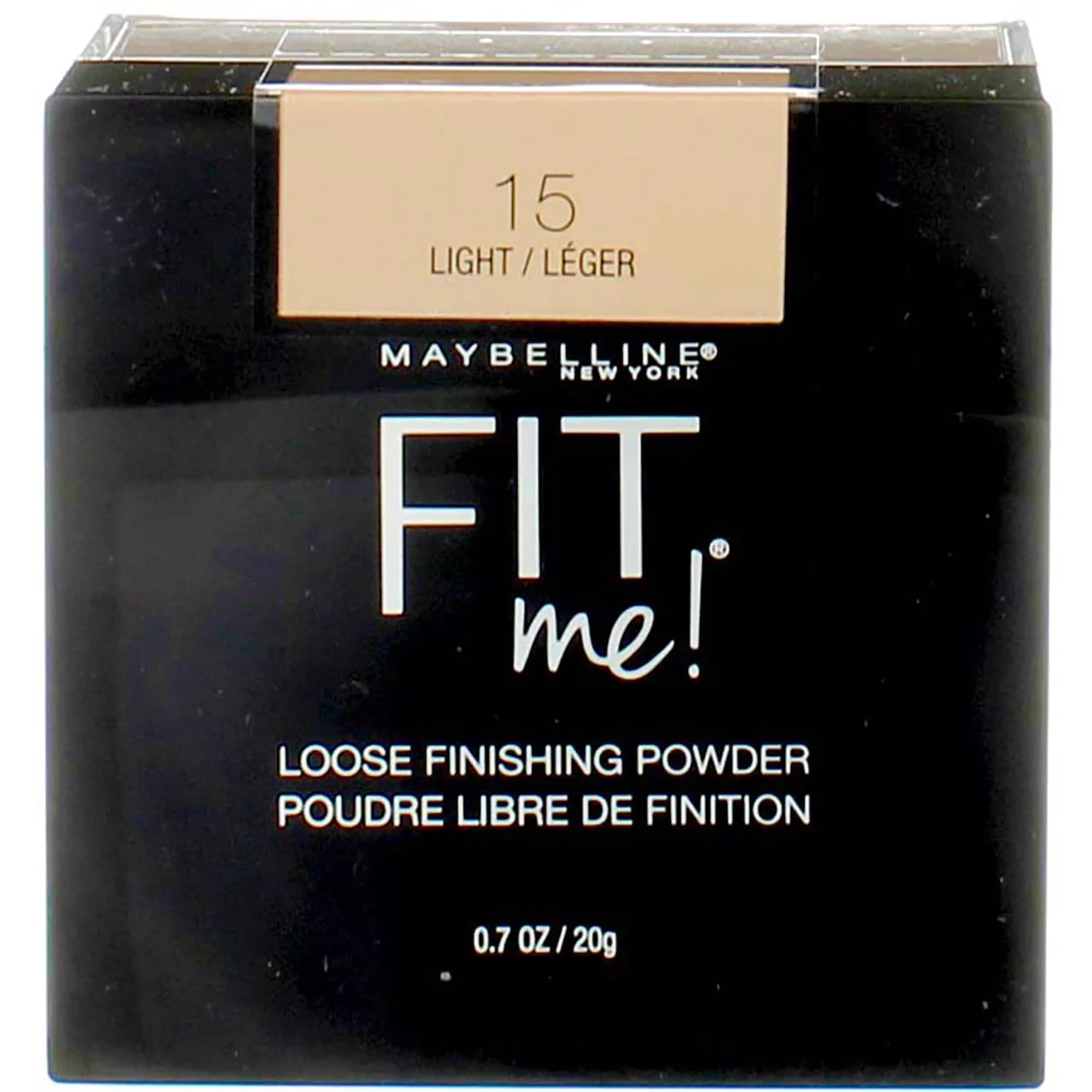 Breathable Maybelline Fit Me Loose Finishing Powder 15 Light 0.7 oz Pack of 2 Healthy