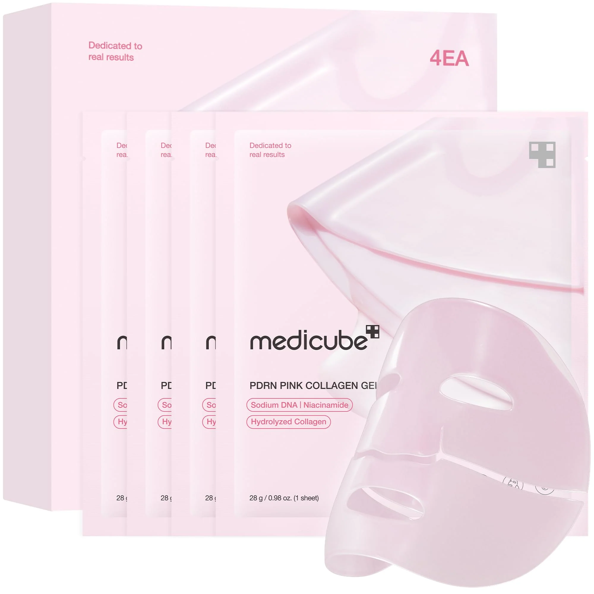 High-Quality medicube Jelly Gel Mask with Salmon DNA PDRN Pink Collagen Overnight Face Mask for Glass Glow Skin Elasticity Hydrating Firming and Moisturizing Prestigious