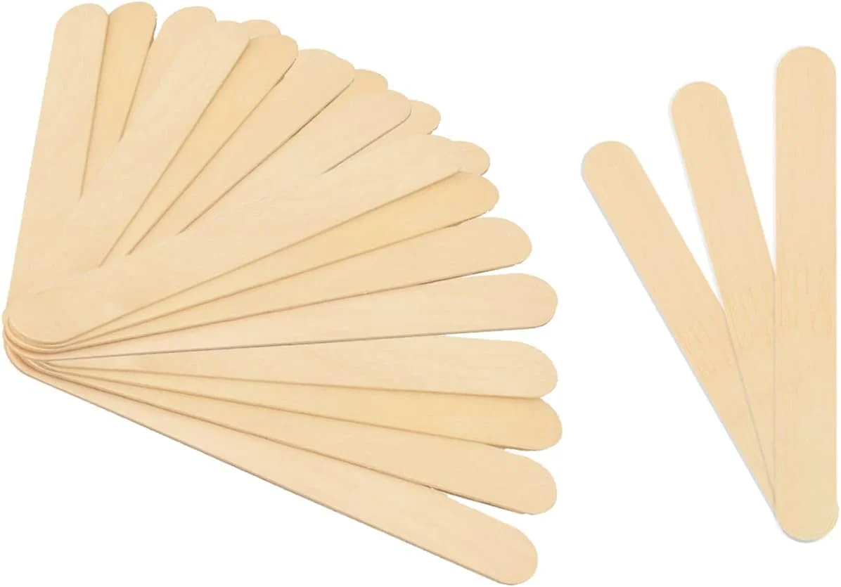 User-Friendly MIBLY 80 PCS Popsicle Sticks for Crafts - Jumbo Craft Sticks Made of Smooth Wooden Sticks - I Wood Sticks and Wooden Sticks for Crafts for Body Breathable