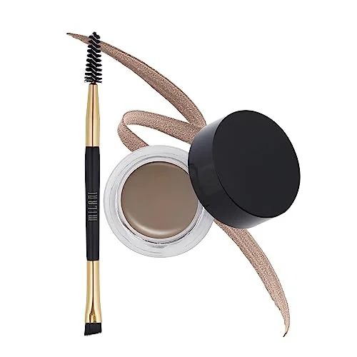 Smooth Milani Stay Put Brow Color - Medium Brown 0.09 Ounce Vegan Cruelty- Eyebrow Color that Fills and Shapes Brows Top-Quality