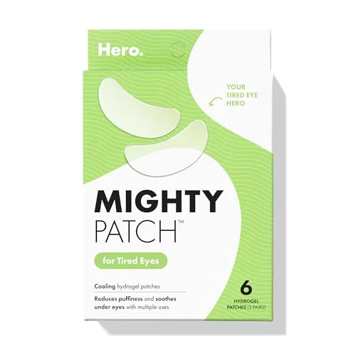 Fine HERO COSMETICS Mighty Patch for Tired Eyes Patches 6 Count Eco-Friendly