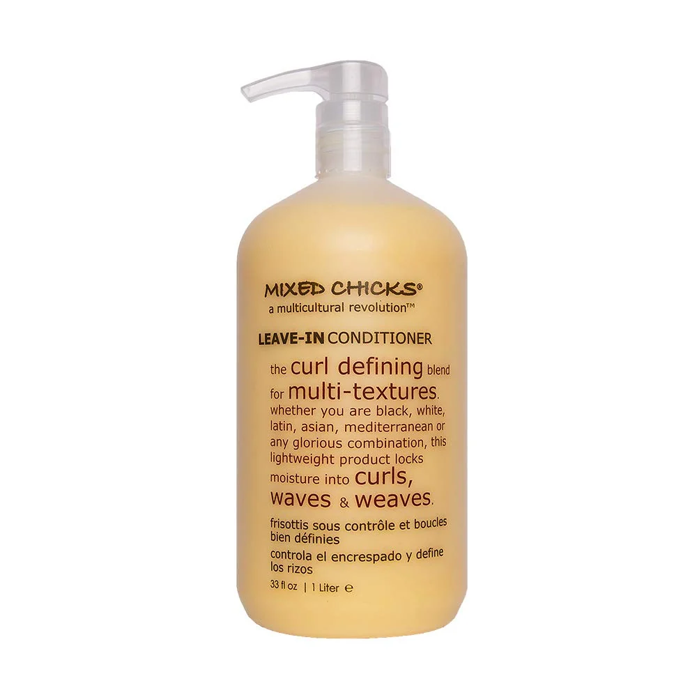 Green Mixed Chicks Curl Defining Frizz Eliminating Leave-In Conditioner 33 fl.oz. Top-Quality