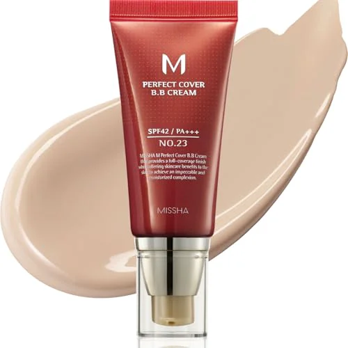 Flexible MISSHA M Cover BB Cream No.23 Natural Beige -Light Medium with Cool Neutral Undertone SPF 42 PA 1.69 Fl Oz - Tinted Moisturizer for face Proven