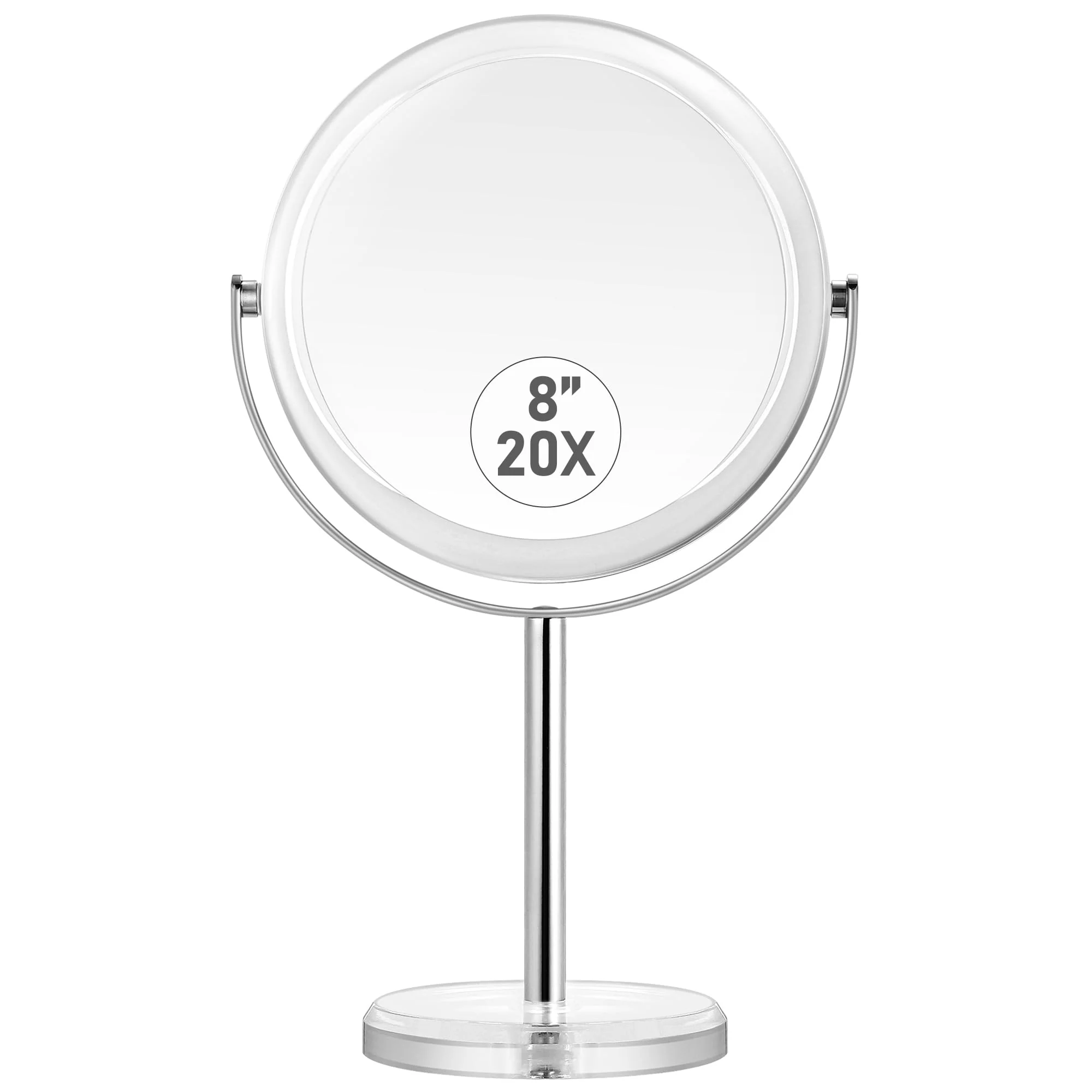 Dependable MIYADIVA 20X Magnifying Makeup Mirror Double Sided 1X 20X Magnifying Mirror with Stand Tabletop Magnified Vanity Mirror with 360°Rotation Reliable