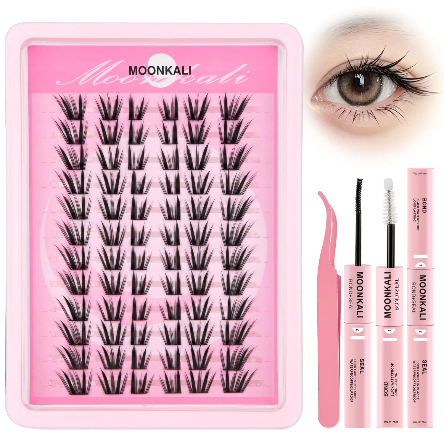 Artisan MOONKALI Lash Clusters Fairy Eyelash Cluster Manga 8-18MM D Curly 132Pcs Classic