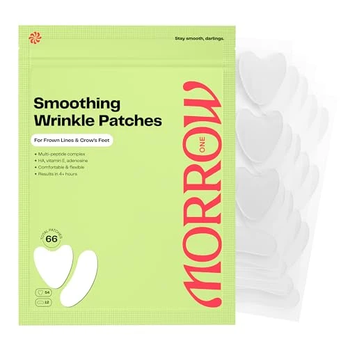 Versatile Morrow One - Peptide-Infused Smoothing Wrinkle Patches - Overnight Patches for Smoothing Fine Lines and Wrinkles Anti Aging Stickers for Crow's Feet Long-Lasting