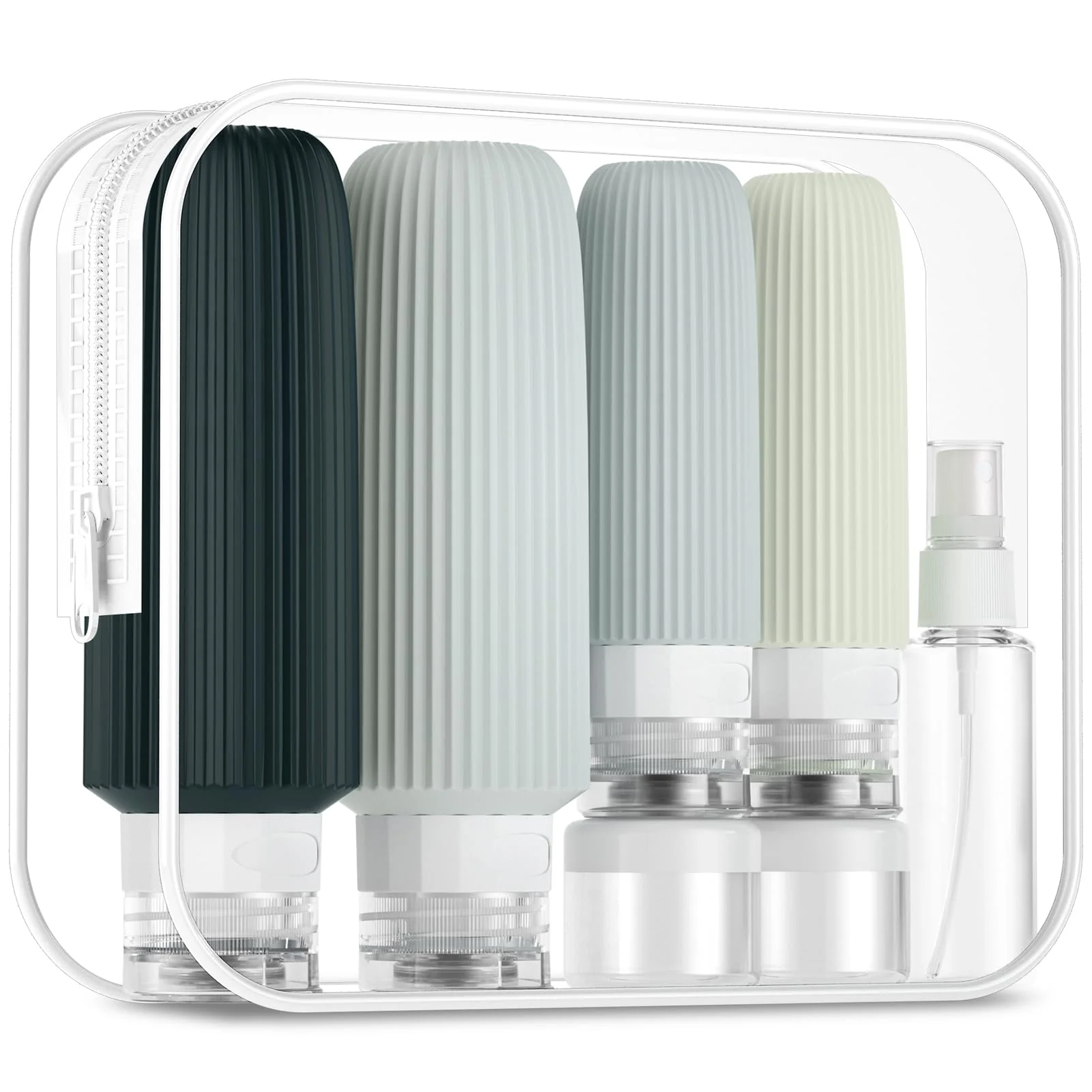Outstanding Mrsdry 16 Pack Travel Bottles for Toiletries Large 6oz Silicone Travel Containers Leak Proof Refillable Liquid Shampoo And Conditioner Travel Modern