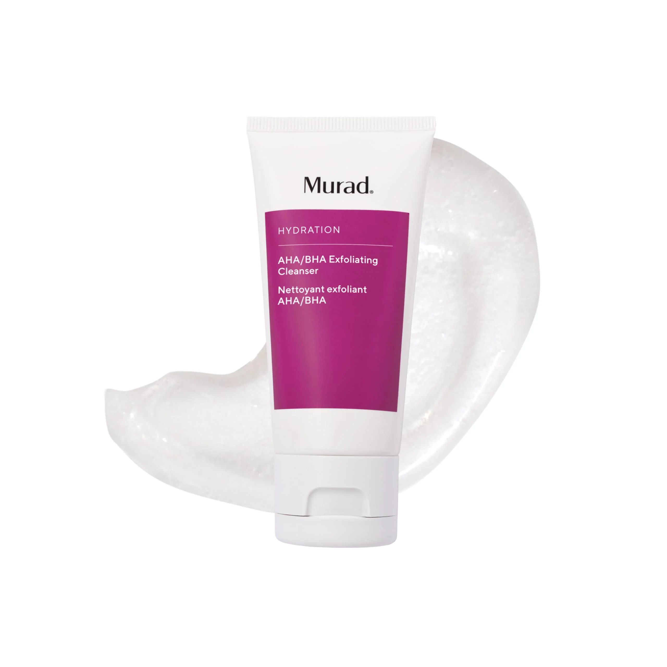 Trusted Murad AHA BHA Exfoliating Cleanser - Hydration Exfoliating Moisturizing Salicylic Lactic and Glycolic Acid Face Wash - Creamy Skin Smoothing Selected