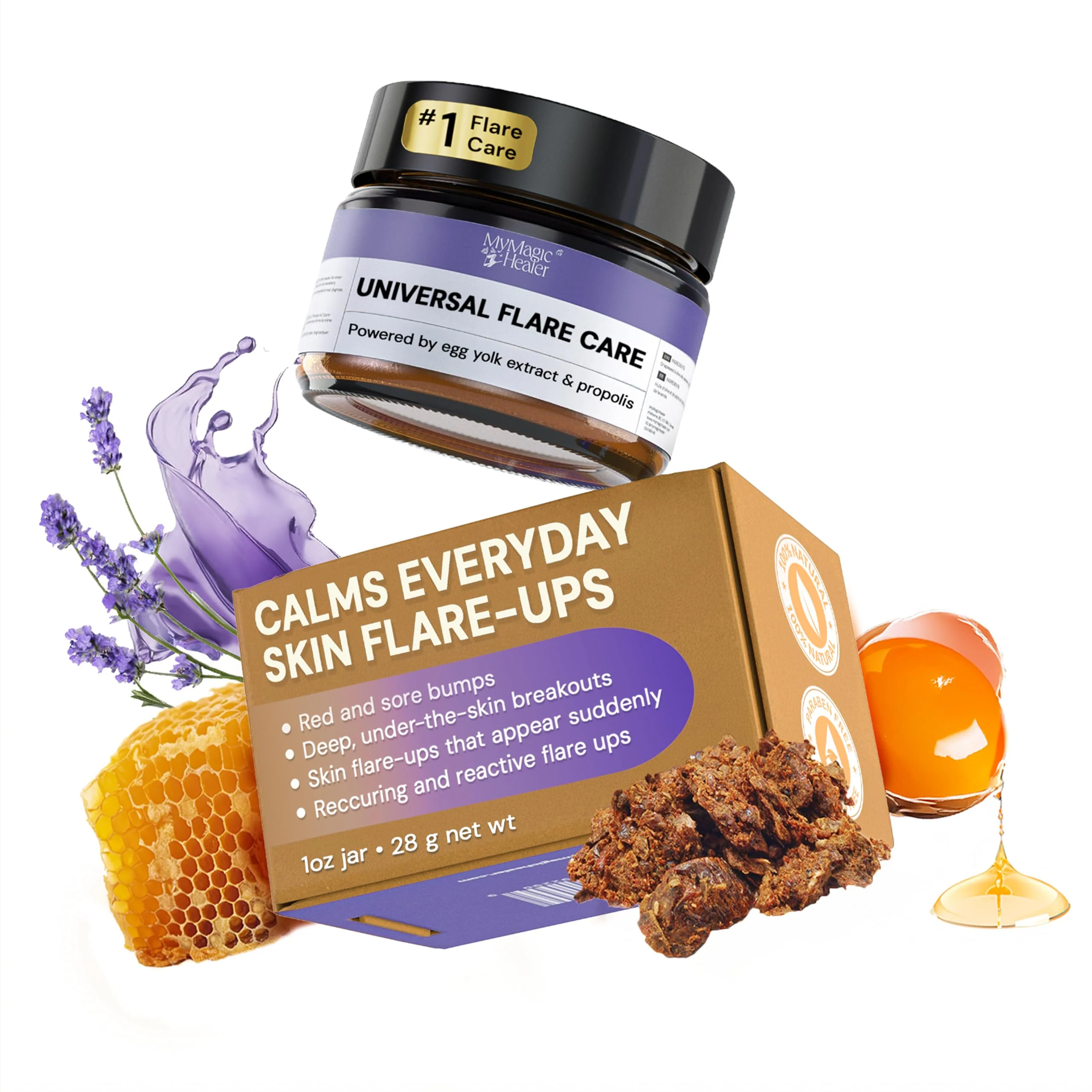 Convenient MyHealer Universal Flare Care - Solution for Everyday Skin Flare-Ups Drawing Salve for Boils Cysts Hidradenitis Suppurativa Folliculitis Modern