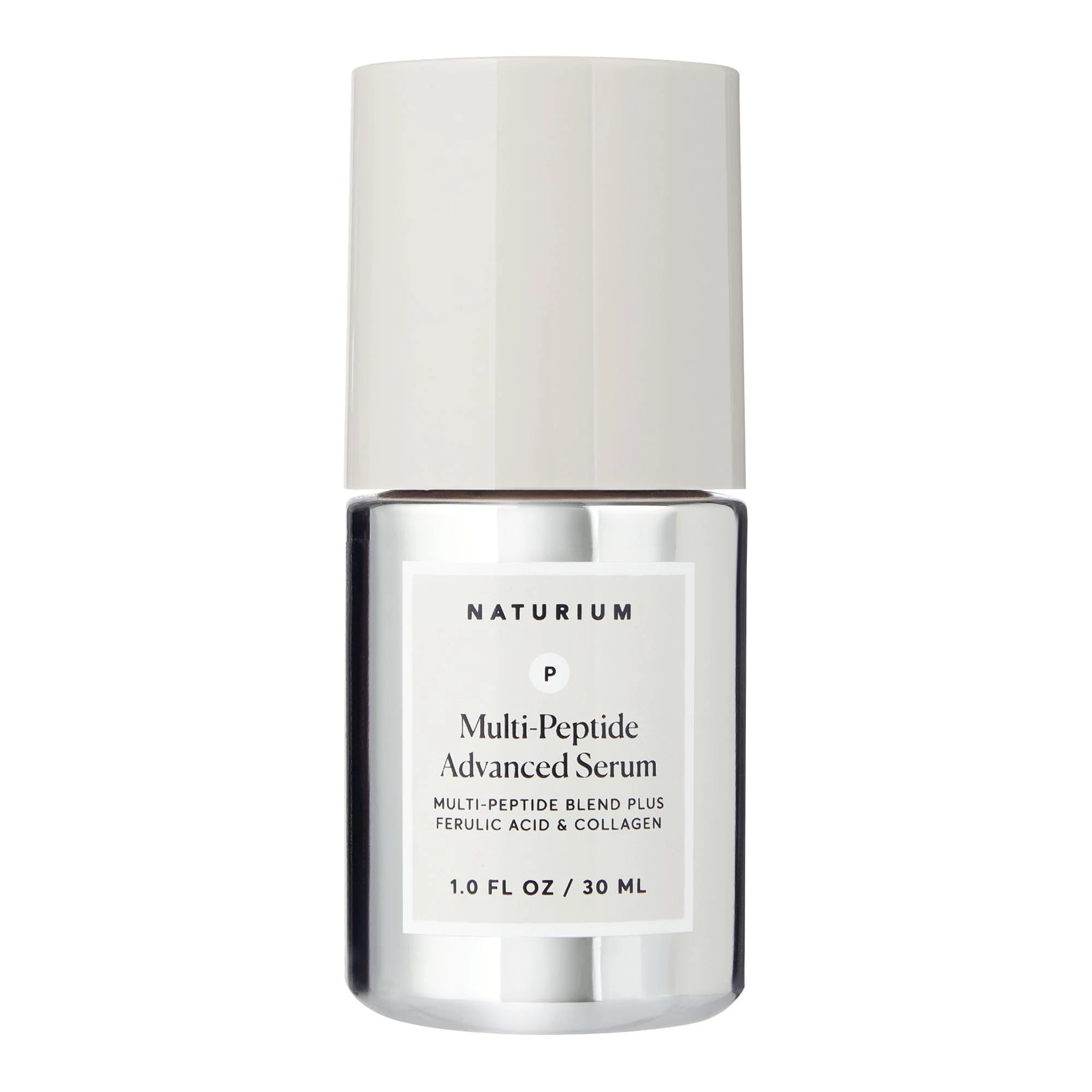 Pure Naturium Multi-Peptide Advanced Serum Firming Smoothing Face Serum for Fine Lines Wrinkles with Advanced Multi-Peptide Blend 1 oz Relaxed