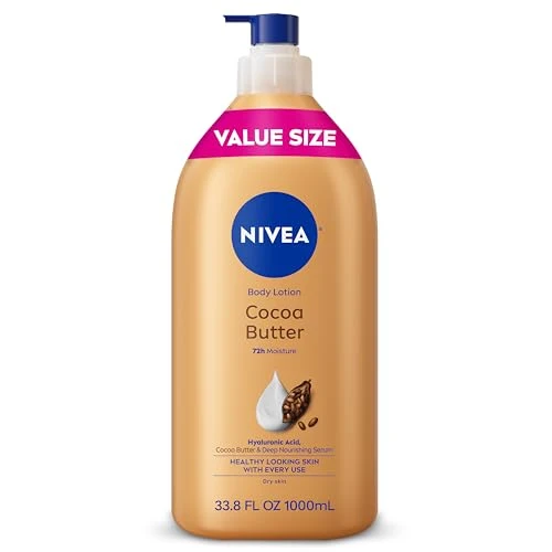 Stylish NIVEA Cocoa Butter Body Lotion for Dry Skin with Hyaluronic Acid 33.8 Oz Sophisticated