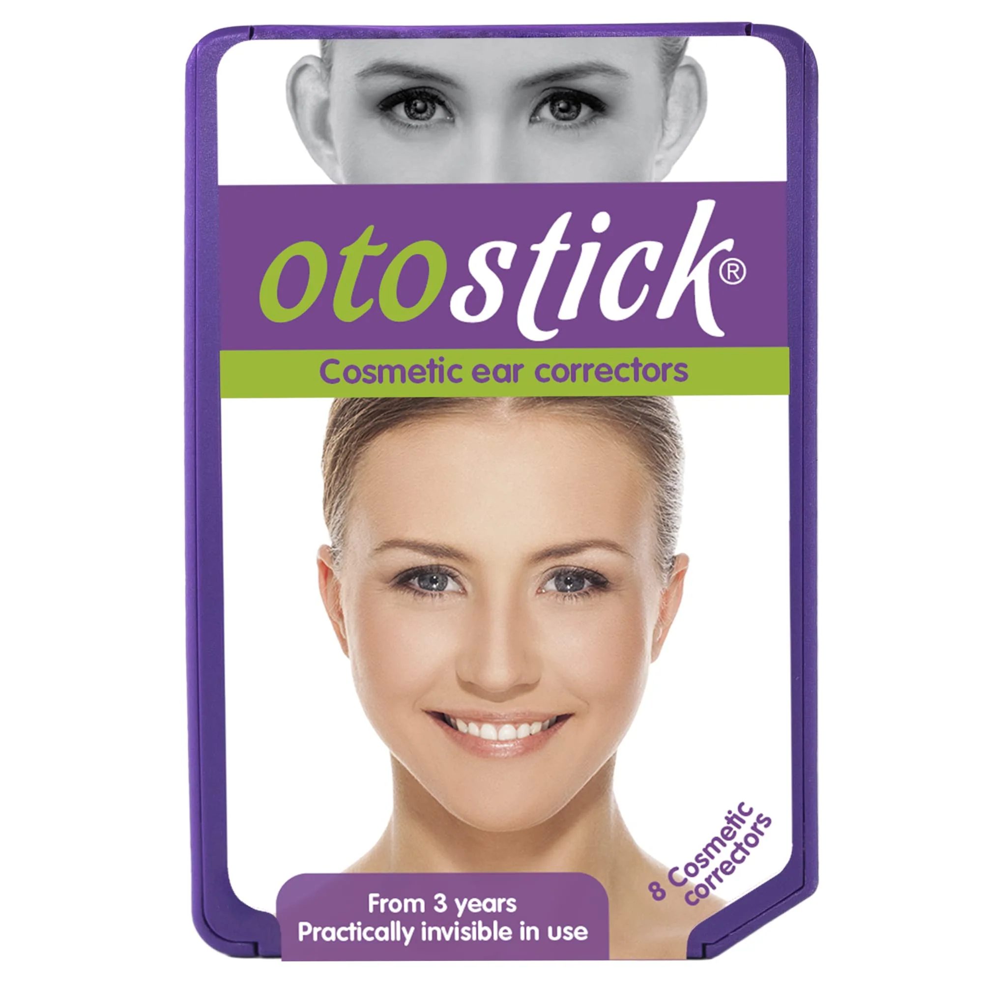 Functional Otostick - 8 Count Cosmetic Discreet Protruding Ear Corrector - Corrective Ear Care Products for Ear Pinning Without Surgery from 3 Years of Age High-Quality