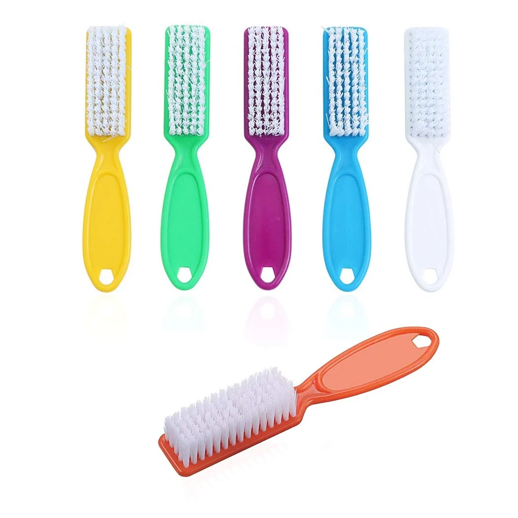 World-Class 6 Pcs Handle Grip Nail Brush Nail Cleaning Brushes for Toes and Fingernail High-End
