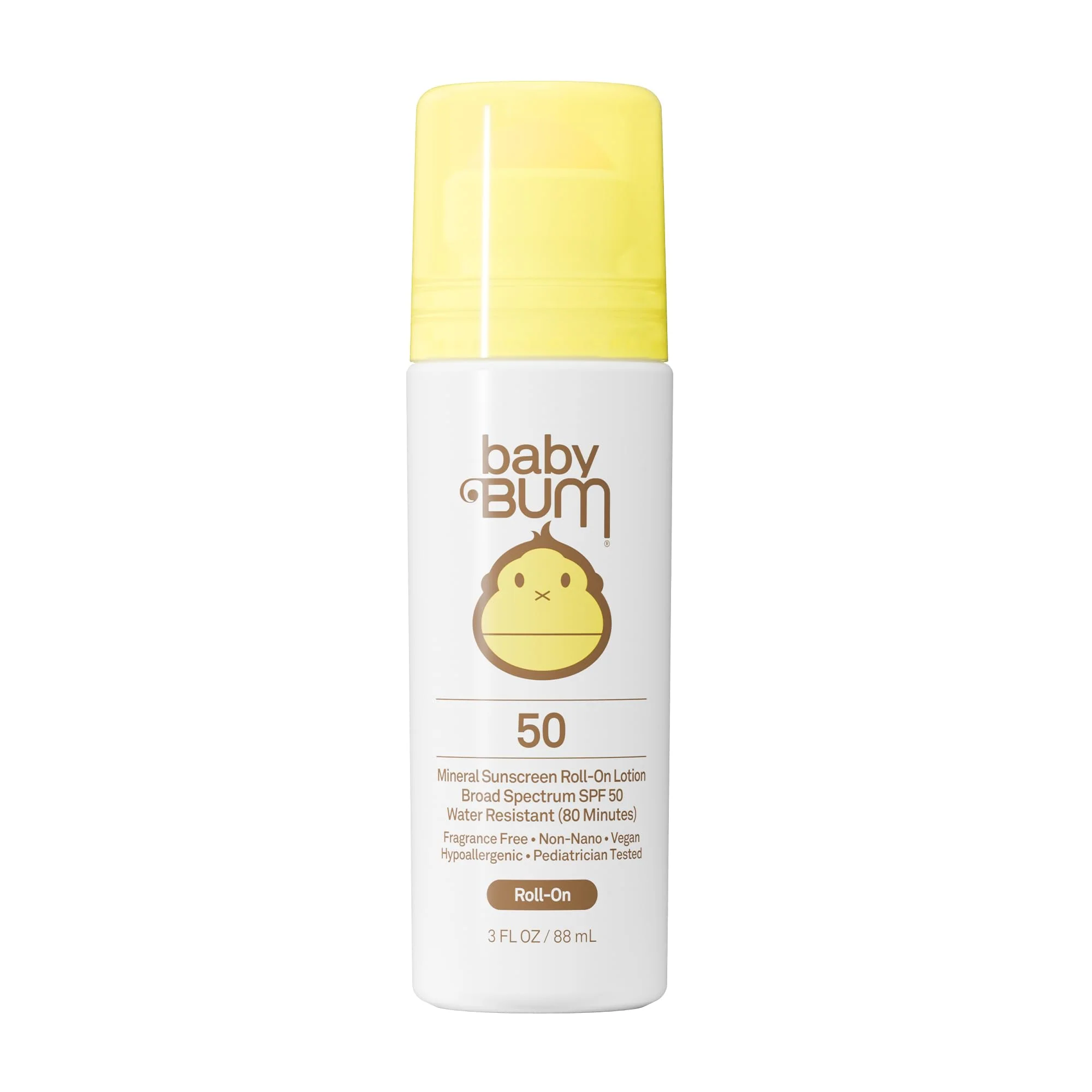 Durable Sun Bum Baby Bum Mineral SPF 50 Roll-On Sunscreen - Vegan and Hawaii 104 Act Compliant Without Octinoxate Oxybenzone - Broad Spectrum Moisturizing Prestigious