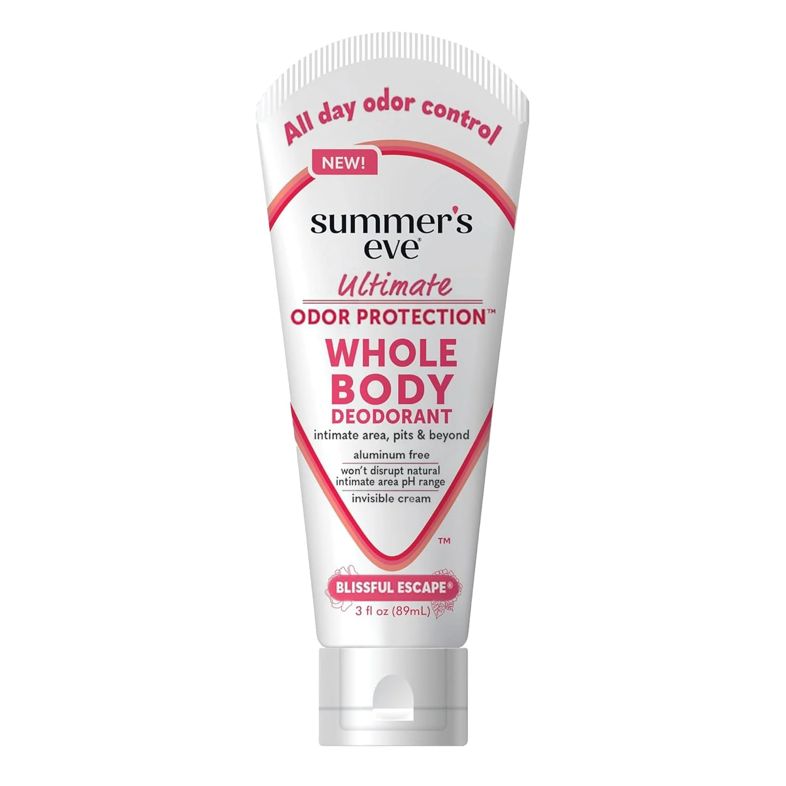 Sophisticated Summer's Eve Whole Body Deodorant Cream Blissful Escape 3 fl oz Summer's Eve Blissful Escape Daily Refreshing All Over Feminine Body Wash Removes Premium Material