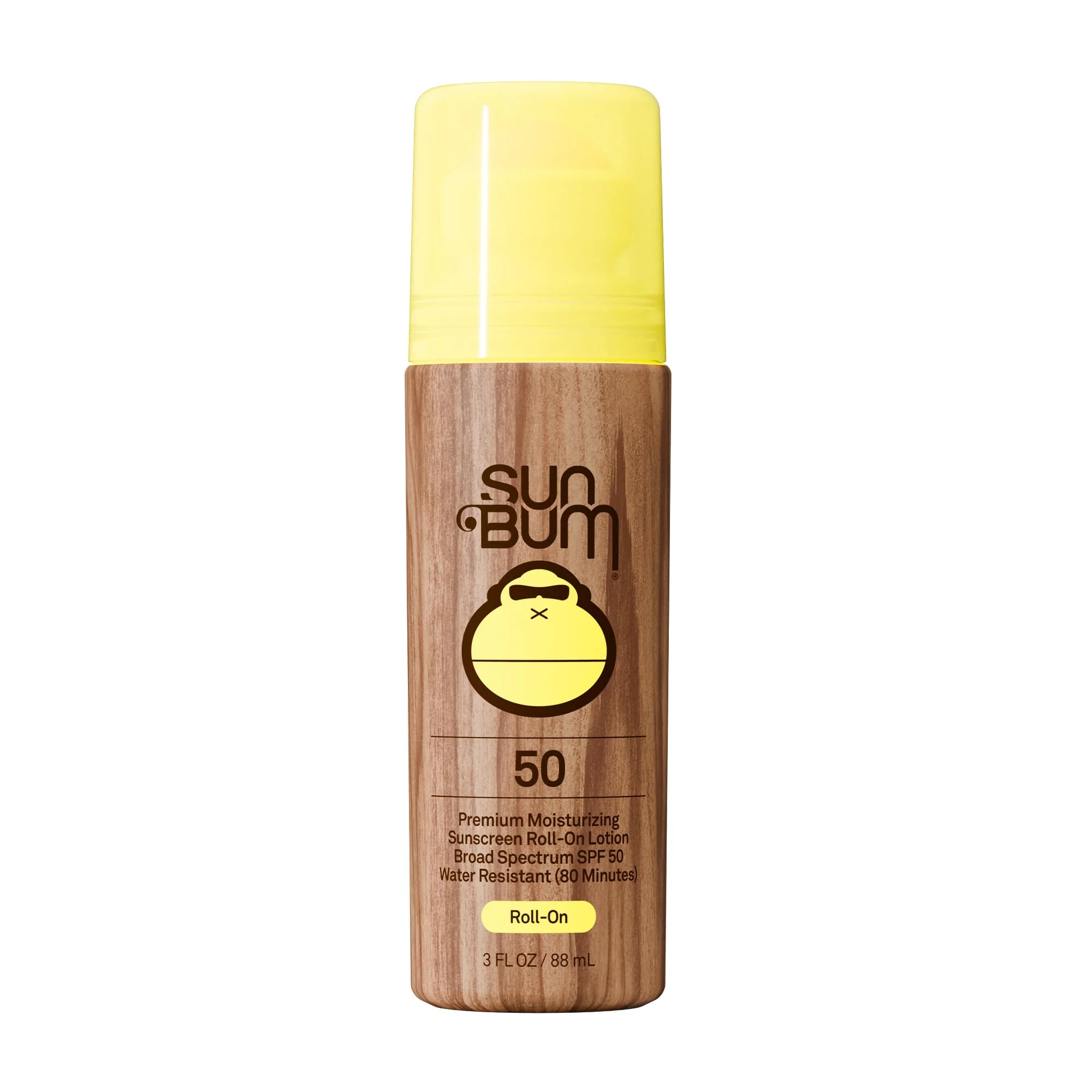 Healthy Sun Bum SPF 50 Roll-On Sunscreen Body Lotion - Broad Spectrum Moisturizing Sunscreen with Vitamin E - Hawaii 104 Act Compliant Made without Contemporary