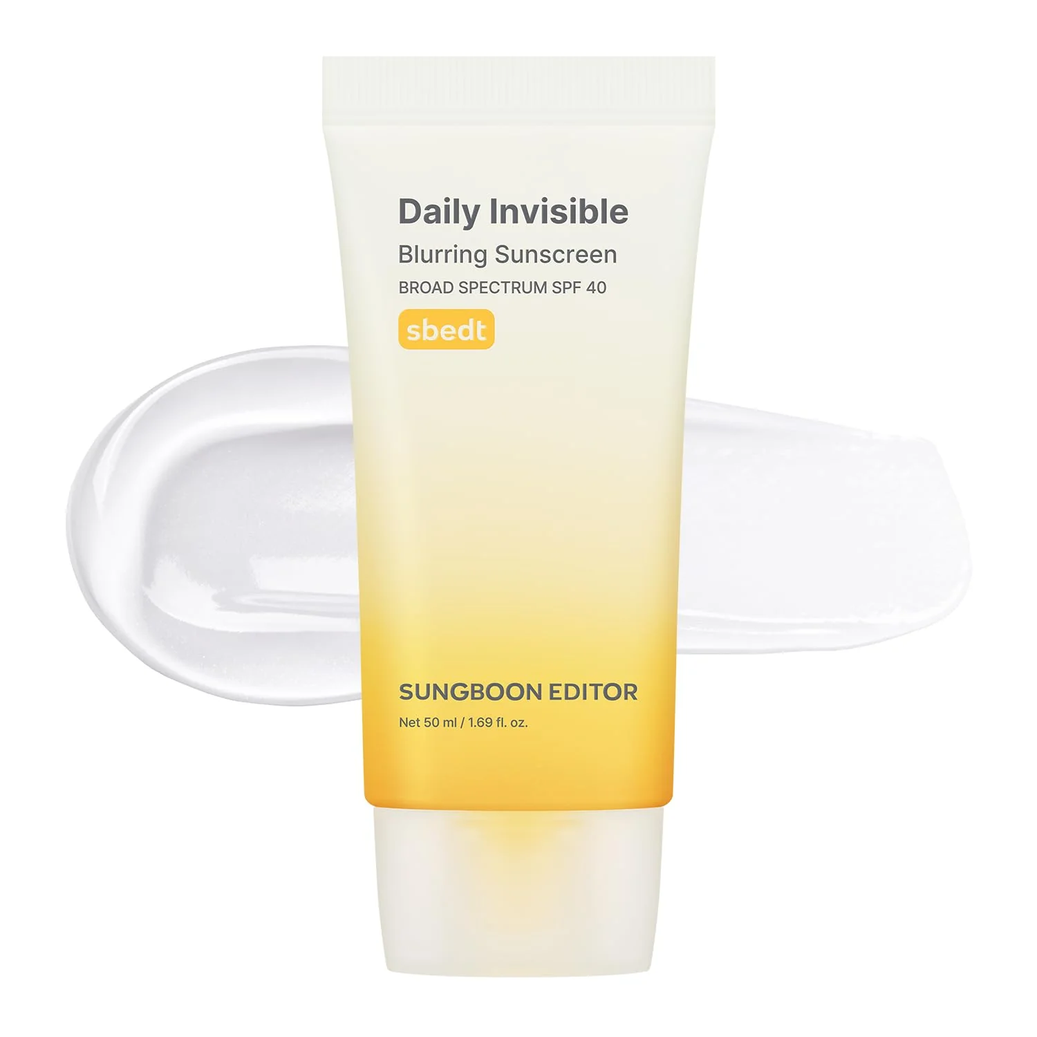 Effective SUNGBOON EDITOR Daily Invisible Blurring Sunscreen with Broad Spectrum SPF 40 Invisible Sunscreen for Face Makeup Primer SPF 50ml 1.69 fl.oz Oil Relaxed