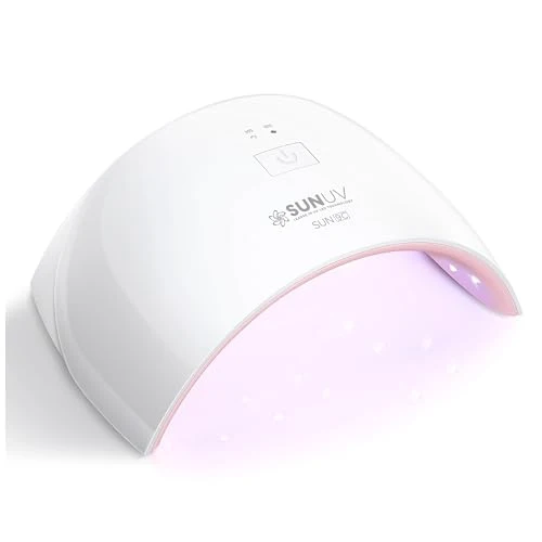 Proven SUNUV UV LED Nail Lamp Nail Dryer for Gel Polish UV Light for Nails with Sensor 2 Timers SUN9C Pink Gift for Women Girls Traditional