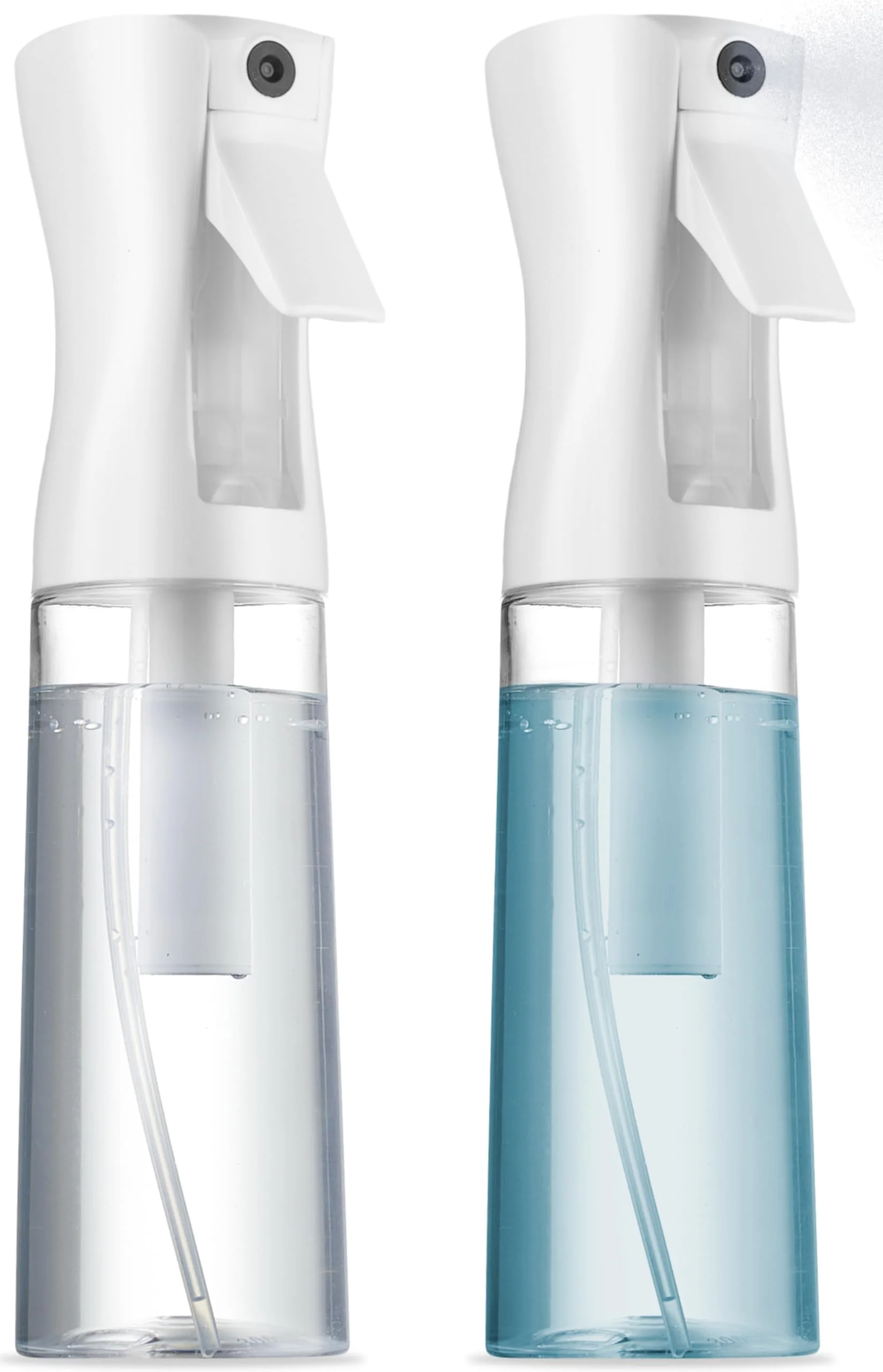 Official SUPER 2 Pack Continuous Spray Bottle for hair - 10 Oz Ultra Fine Mist Sprayer Water Spray Bottle For Hair Mister Spray Bottle Hair Spray Bottles Durable