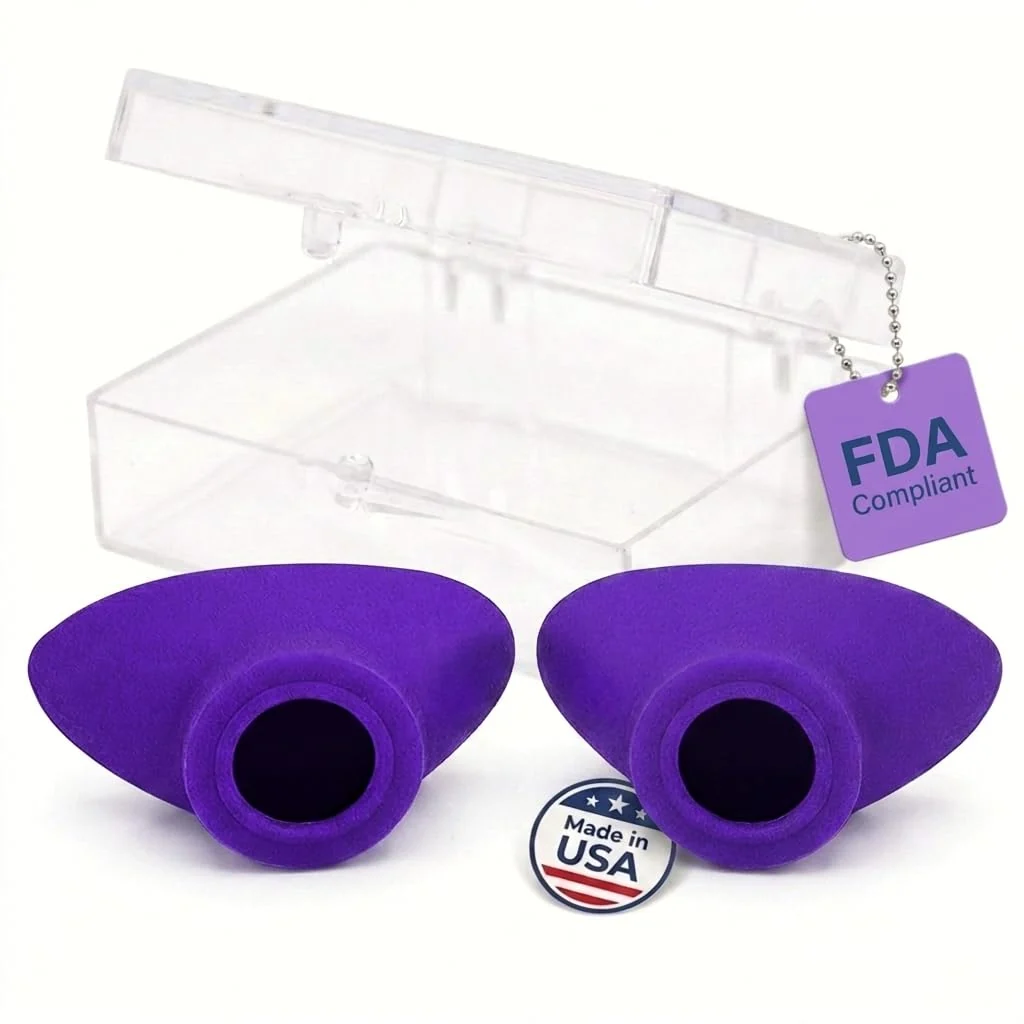 Artisan Super Sunnies Slim Flex Strapless FDA Compliant UV Eye Goggles - Purple Easy-to-Use