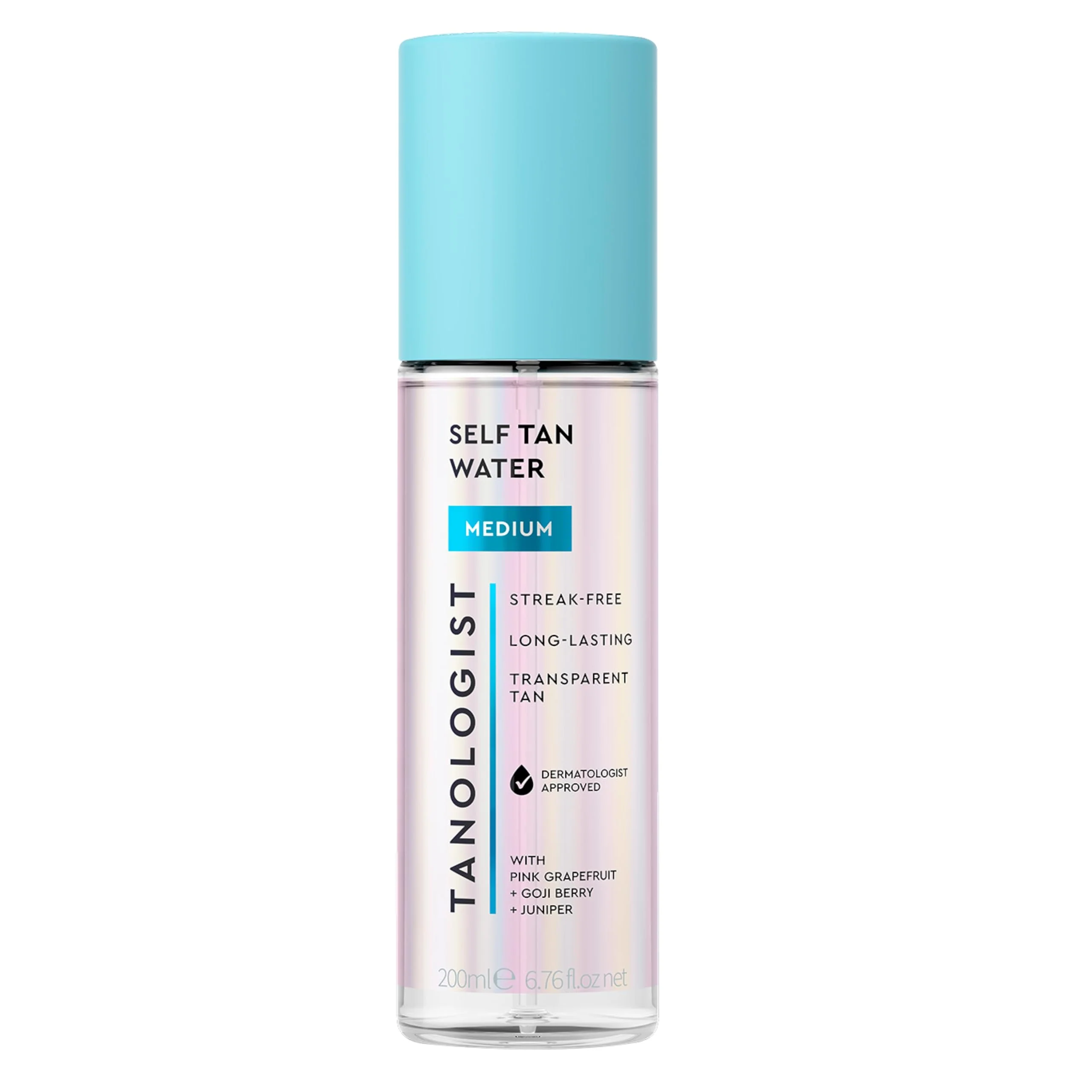 Pure Tanologist Medium Self Tan Water Clear Tanning Water Self Tanner Spray Streak- Tanning Mist Natural Bronzing No Fake Tan Smell Long Lasting Prestigious