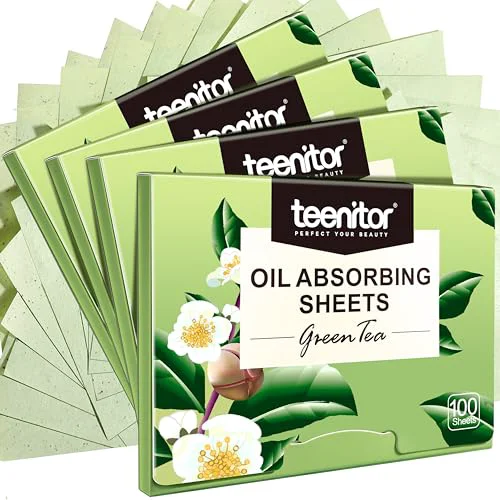 Exceptional Teenitor Oil Blotting Sheets for Face 400 Sheets Green Tea Oil Absorbing Sheets Blotting Paper for Oily Skin Oil Absorbent Pads Face Oil Wipes Oil Eco-Friendly