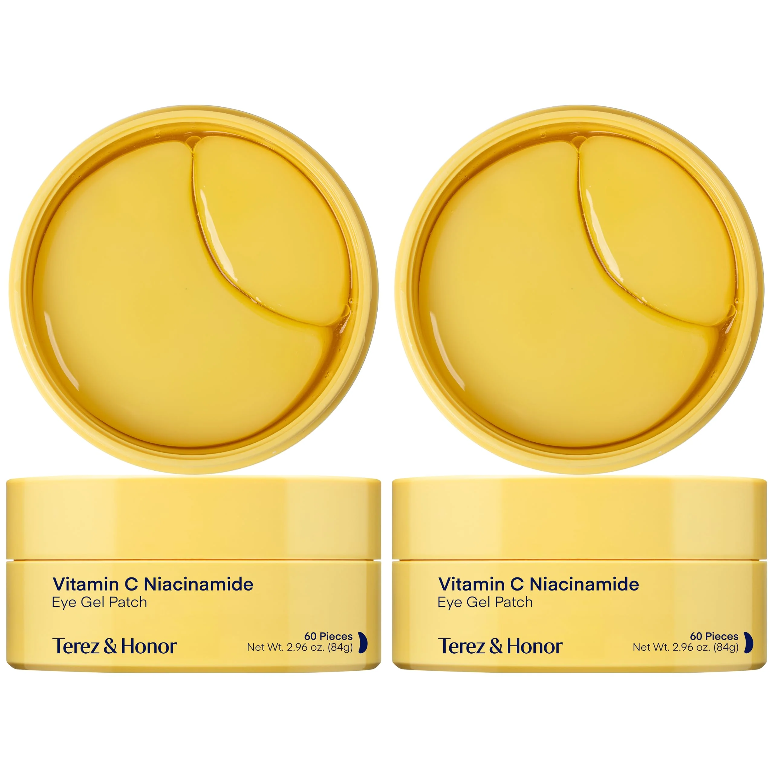 Quality TEREZ HONOR Vitamin C Niacinamide Eye Patches - 120 Korean Brightening Hydrogel Eye Masks with Tranexamic Acid Hyaluronic Acid - Gel Pads High-Performance