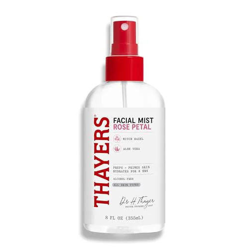 High-Quality Thayers Alcohol- Witch Hazel Facial Mist Toner with Aloe Vera Rose Petal Soothing and Hydrating For All Skin Types 8 oz Professional