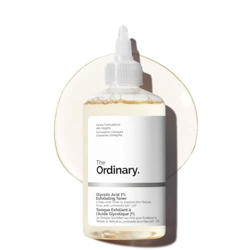 Modern The Ordinary Glycolic Acid 7 Exfoliating Toner Brightening and Smoothing Daily Toner for More Even-Looking Skin Tone 8.1 Fl Oz Certified