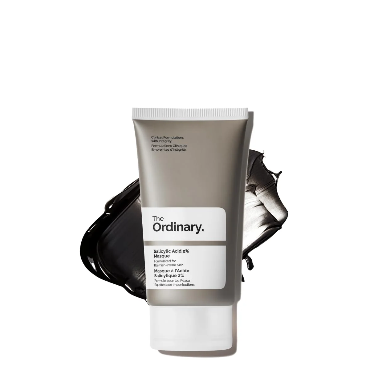 Official The Ordinary Salicylic Acid 2 Masque Clarifying Charcoal Clay Mask for Blemish-Prone Skin 1.7 Fl Oz Professional