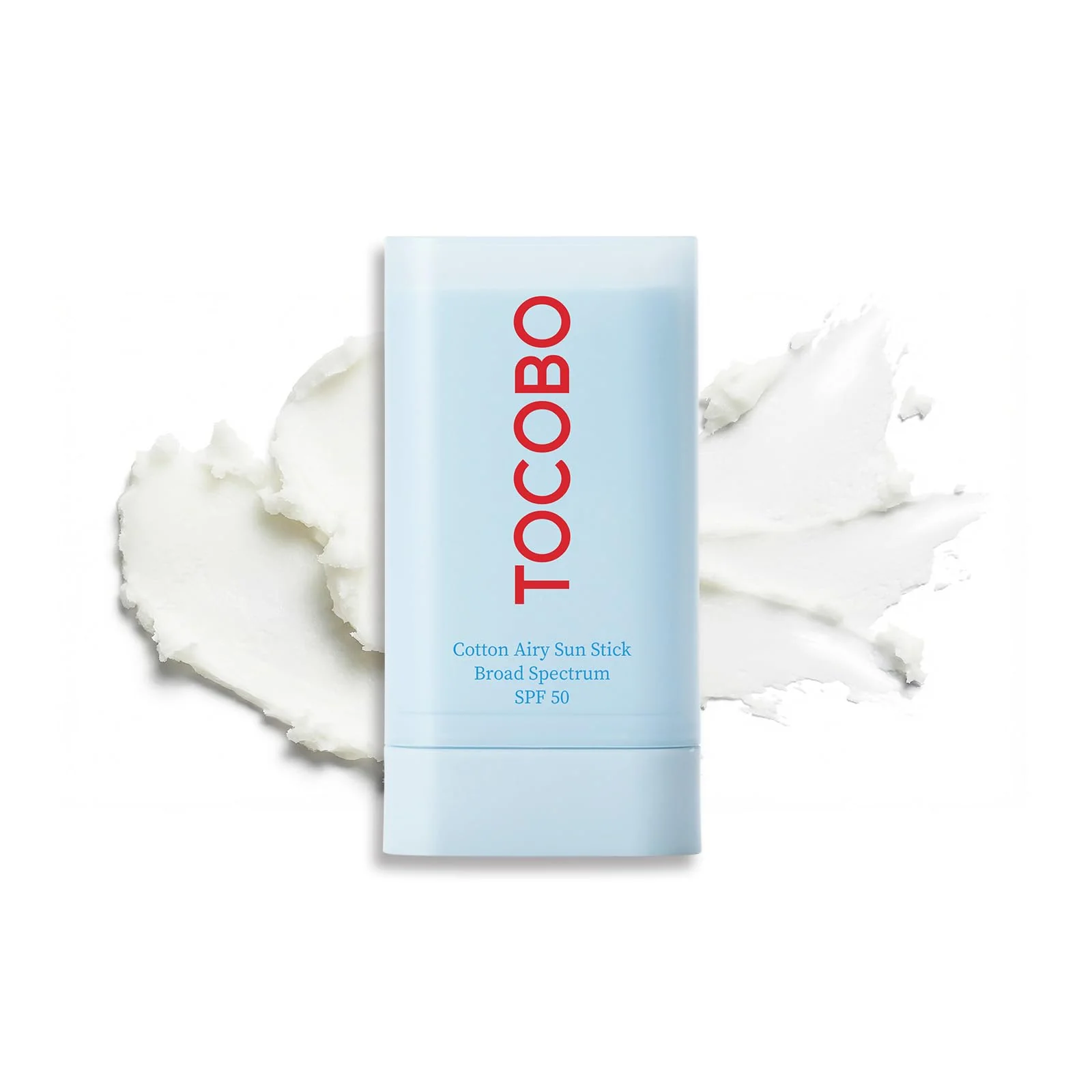 Functional TOCOBO Cotton Airy Sun Stick SPF 50 Broad Spectrum Korean Matte Sunscreen Stick for Face - Travel Size Sebum Control Sunblock -Vegan Lightweight Detailed
