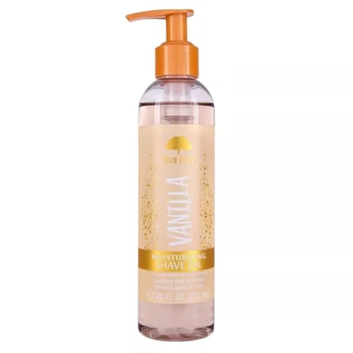 Minimalist Tree Hut Vanilla Moisturizing Shave Oil Hydrating Gel-to-Oil Formula for a Close Smooth Shave Made with Shea Butter For All Skin Types 7.7 fl oz Modern
