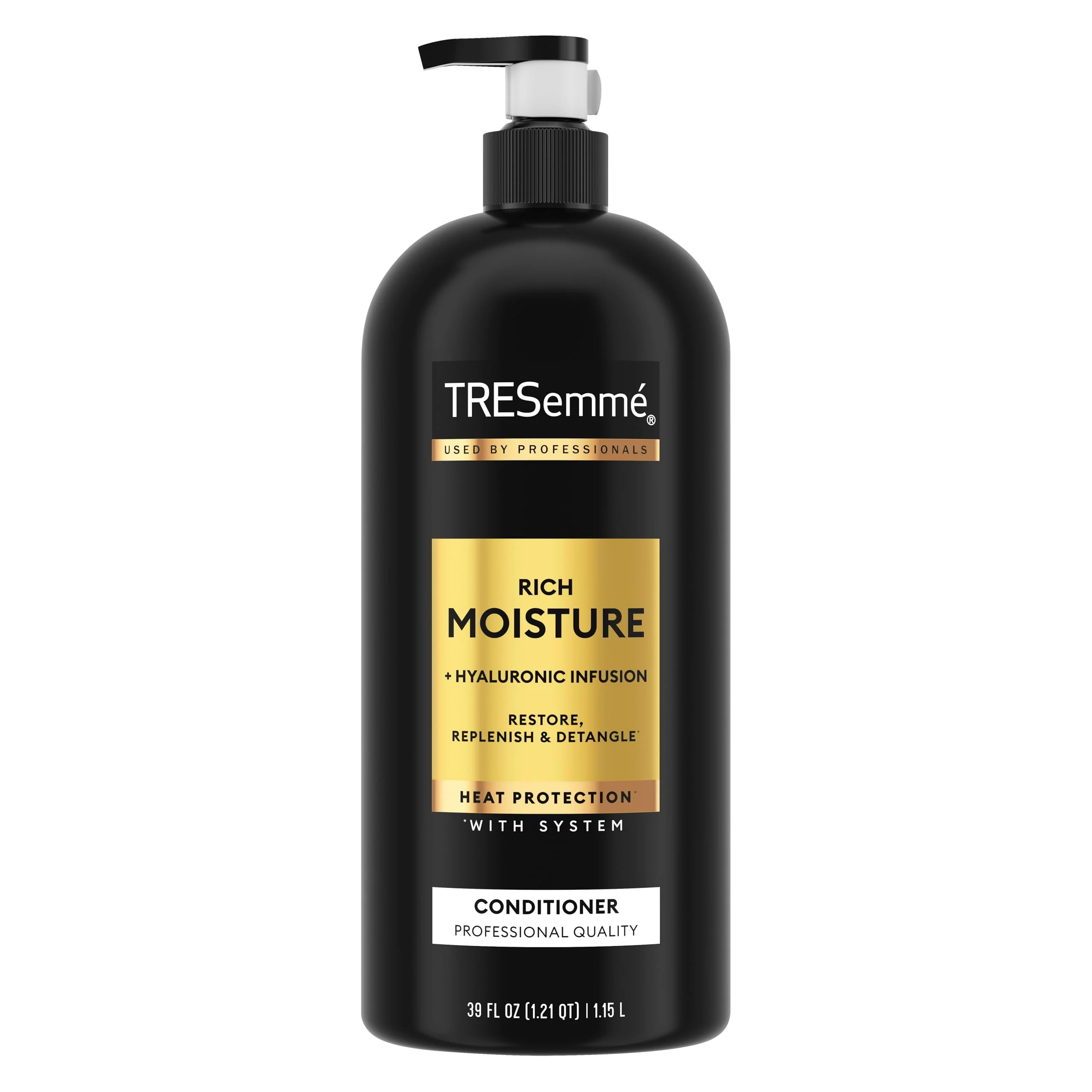 Comfortable TRESemmé Rich Moisture Moisturizing Conditioner with Pump with Up to 72H Hydration for Dry Hair with Pro Style Technology Formula for Dry Hair World-Class