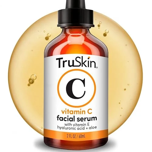 Convenient TruSkin Vitamin C Serum for Face - Anti Aging Face Serum with Hyaluronic Acid Vitamin E - Brightening Formula for Improving Appearance of Dark Versatile