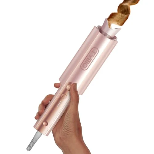 Original Design TYMO CurlPro Plus Automatic Rotating Curling Iron - Upgraded Long Barrel Curling Wand for Long Hair Ceramic Hair Curler for Women Anti-Scald 600M Top-Quality